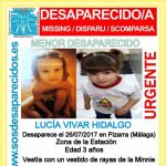 La autopsia de la niña de Málaga revela que murió de un fuerte golpe en la cabeza