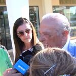 Fermín Gallardo, amigo de Miguel Blesa, atiende a los medios.