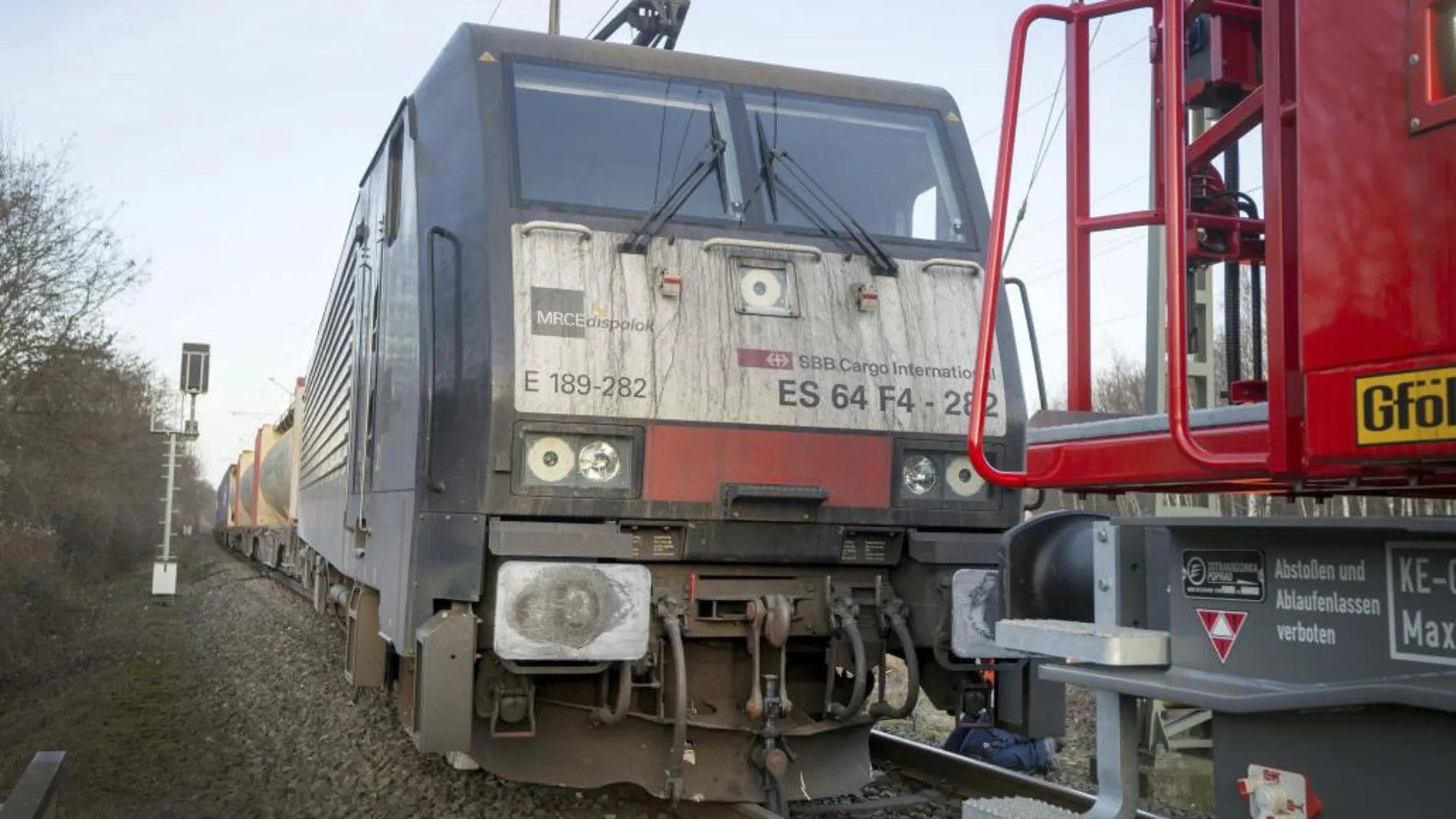 Imagen de un tren de mercancías