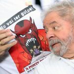 Lula da Silva durante una manifestación de los partidarios de la presidenta Dilma Rousseff