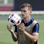 Griezmann, en el entrenamiento