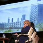 Manuela Carmena presentó ayer junto a los miembros de su equipo el nuevo proyecto para Chamartín: «Puerta Norte»