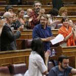 El diputado de En Comú Podem Xavier Domènech (c)