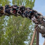 Choque de trenes en una montaña rusa del Parque de Atracciones