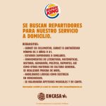 ¿Hay que pasar un examen de cultura general para ser repartidor de Burger King?
