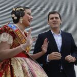 El presidente de Ciudadanos, Albert Rivera, ayer en Valencia
