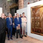 El cardenal arzobispo de Valladolid, Ricardo Blázquez, junto con la concejala de cultura, Ana Redondo