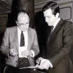 Santiago Carrillo y Adolfo Suárez, en el Congreso de los Diputados