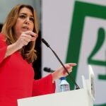 La presidenta de la Junta, Susana Díaz, ayer en Málaga