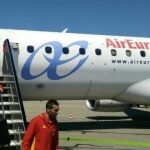Esta misma mañana, el equipo partió desde Barajas hacia el aeropuerto de la localidad alemana de Friedichshafen
