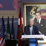 José Manuel García-Margallo durante el acto de la firma del acuerdo entre los presidentes de los dos parlamentos rivales en Libia