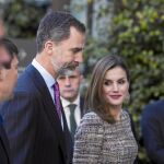 Los Reyes, el pasado viernes durante su visita al Thyssen el día que se conoció la sentencia del «caso Nóos»