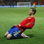 Álvaro Morata celebra su primer gol en la Eurocopa