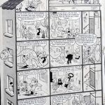 Una página original de Francisco Ibáñez de su serie «13, Rue del Percebe»
