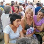 Anna Gabriel, ayer, junto a miembros de la formación antisistema que renovará a más del 70% de la dirección