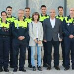 La subinspectora Paloma Morales junto al director general de la Policía Municipal de Madrid, Andrés Serrano