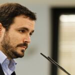 El coordinador federal de IU, Alberto Garzón.