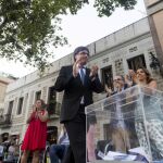 El presidente catalán, Carles Puigdemont