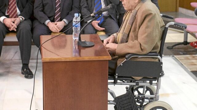 Millet declara en la Audiencia de Barcelona en 2014 durante el primer juicio del «caso Palau»