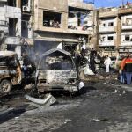 Imagen del conflicto en Homs, en Siria.