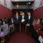 Julio Herrero, Jesús Julio Carnero y Conrado Martín, durante la jornada