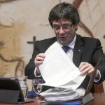 Puigdemont cree que es «perfectamente posible» que se vea con Mariano Rajoy antes de final de mes