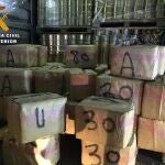 Incautan 1.600 kilos de hachís a una organización que abastecía el norte de España