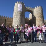 Miles de abulenses abrazaron la Muralla para mostrar su solidaridad