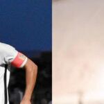 Milla, en el Fuenlabrada, jugará hoy contra el Madrid. Al lado su padre, cuando jugaba en el Valencia