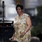 Aretha Franklin durante su actuación con motivo del Día Internacional del Jazz.