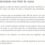 El líder de Podemos-Galicia firmó un manifiesto de apoyo al etarra De Juana