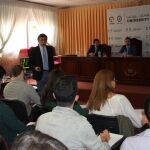 El doctor Antonio Escribano durante la presentación del Máster de la UCAM