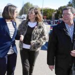 La consejera Milagros Marcos inaugura la Feria de Maquinaria Agrícola de Lerma, junto a la alcaldesa, Celia Izquierdo, y el presidente de la Diputación de Burgos, César Rico