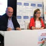 La presidenta de la Diputación de Zamora, Mayte Martín, presenta el Encuentro Apícola junto al presidente de la Federación Nacional de Apicultores de Portugal, Manuel Gonçalves