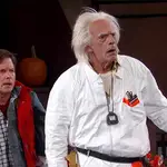 Michael J. Fox y Christopher Lloyd en el show de ABC