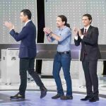 Sánchez, Iglesias y Rivera «debaten» sobre el resultado del Leganés-Alavés