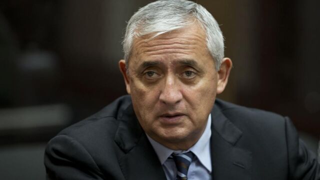 Otto Perez Molina durante la audiencia