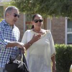 Isabel Pantoja a su salida de la prisión durante un permiso
