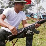 Un guerrillero de las FARC
