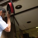 El mayor de los Mossos d'Esquadra, Josep Lluís Trapero, a su llegada a la Fiscalía Superior de Catalunya se ha reunido con los responsables de la Guardia Civil y la Policía Nacional.