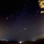 Vista desde Madrid de la más popular lluvia de estrellas del verano, los meteoros de las Perseidas, conocidas como «las lágrimas de San Lorenzo»