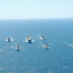 Imagen de los buques de la flota de la Armada Española.