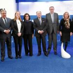 Margarita Robles, Joaquín Parera, Juan Ignacio Zoido, Ana Pastor, Soraya Sáenz de Santamaría, Féliz Sanz Roldán, Mauricio Casals, Concepción Dancausa, José Luis Ayllón y el general Juan Antonio Carrasco