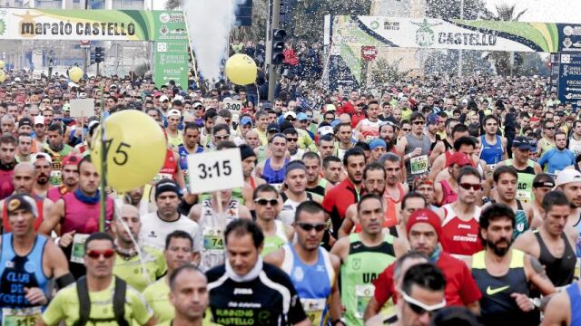 Los atletas tomaron las calles de castellón tanto para la maraton como para la 10K