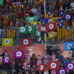 El campo del Girona el día que fue a jugar el Barcelona