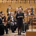 La presidenta de la Fundación de Víctimas del Terrorismo, Mari Mar Blanco, durante su intervención en el Concierto Homenaje a las Víctimas del Terrorismo que cada año acoge el Auditorio Nacional, en Madrid.