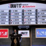 Momento del sorteo universitario de la NBA