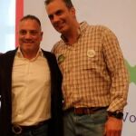 José Ignacio Vega Peinado, junto al secretario general del partido, Javier Ortega Smith