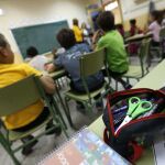 Vista de una clase del Colegio Joaquín Costa de Madrid.
