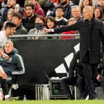 Zidane, durante el partido en Mestalla